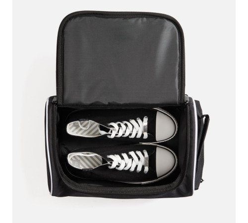 Сумка для обуви Equipex, черная с белым