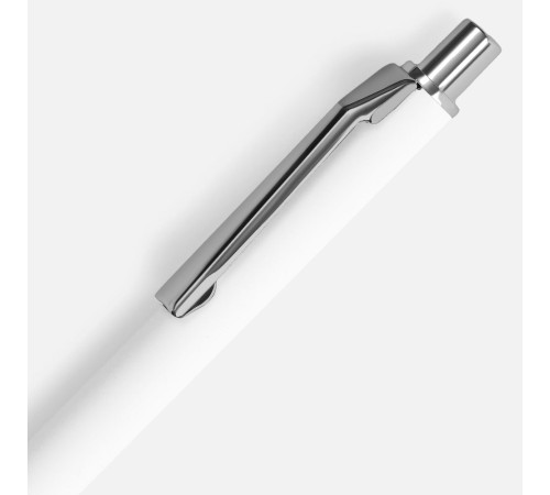 Ручка шариковая Lobby Soft Touch Chrome, белая