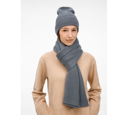 Шапка Nobilis Mono, серая (стальная)