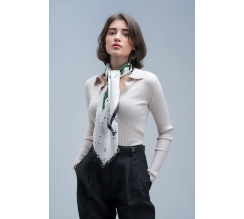 Платок шелковый Delicate, каллы