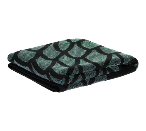 Плед Serpentica, черный с люрексом