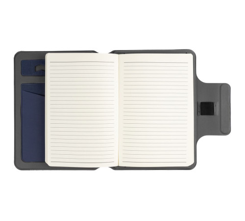 Органайзер с блокнотом и аккумулятором Oiro, синий