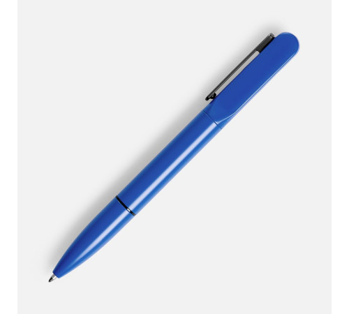 Ручка шариковая Lucenti с подсветкой логотипа, синяя