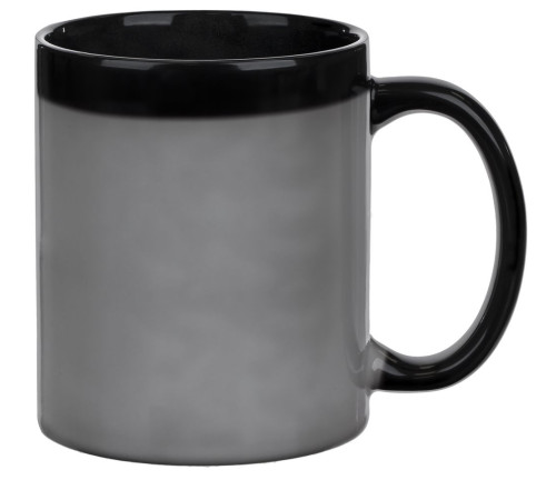Кружка-хамелеон On Display, глянцевая, черная