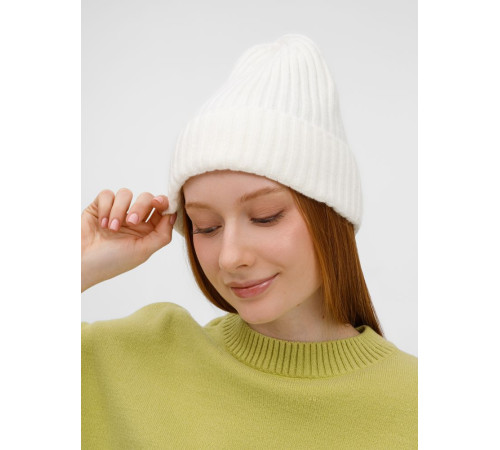 Шапка Laconi, молочно-белая