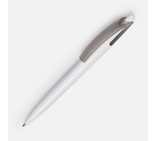 Ручка шариковая Bento, белая с серым