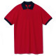 Рубашка поло Prince 190, красная с темно-синим