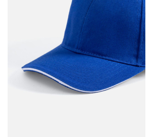 Бейсболка Buffalo, ярко-синяя с белым