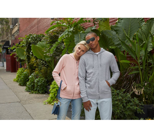 Толстовка на молнии с капюшоном женская BNC Inspire (Organic), розовая