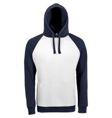 Толстовка унисекс Seattle, белая с темно-синим