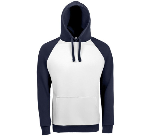 Толстовка унисекс Seattle, белая с темно-синим