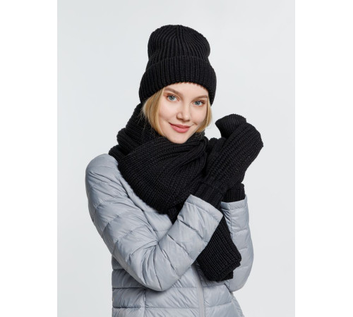 Набор Nordkyn Full Set с шарфом, черный