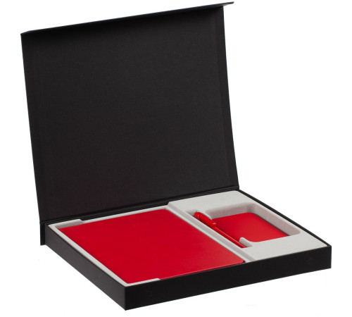 Коробка Daily под ежедневник, аккумулятор и ручку, черная