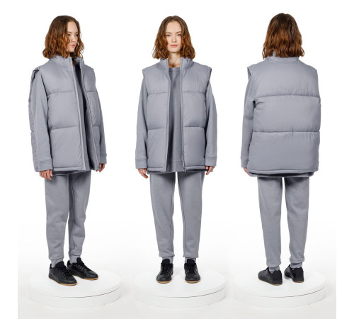 Жилет двусторонний V2, серый