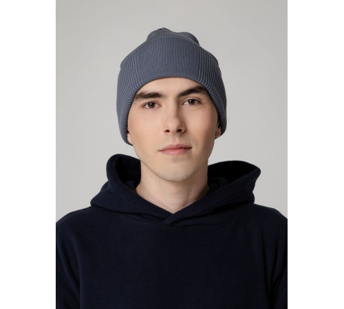 Шапка Real Rib, серая