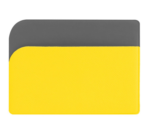 Чехол для карточек Dual, желтый