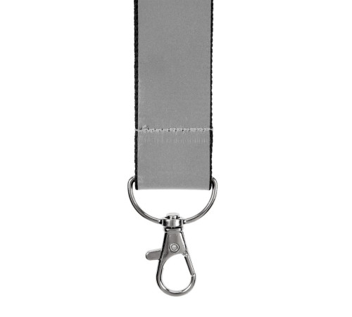 Лента светоотражающая Interlevel, черная с серым