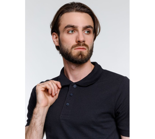 Рубашка поло мужская Adam, темно-синяя