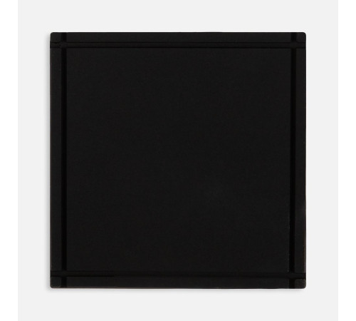 Лейбл из ПВХ Dzeta, L, черный