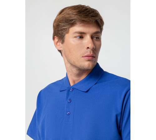 Рубашка поло мужская Spring 210, ярко-синяя (royal)