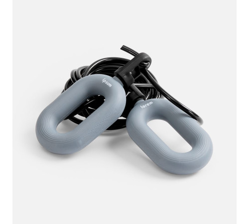 Мультифункциональная скакалка с эспандером Multi McFly, серая