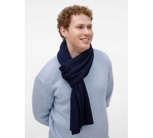 Шарф Nobilis Mono, темно-синий