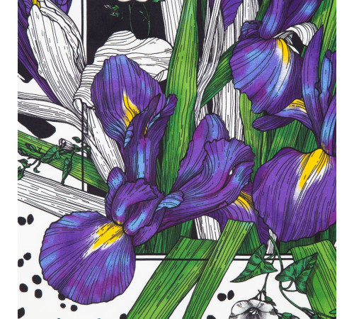 Платок шелковый Delicate, ирисы