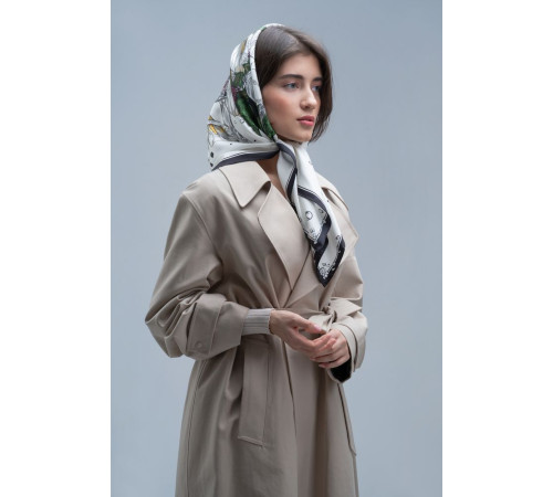 Платок шелковый Delicate, каллы