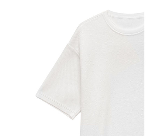 Джемпер с коротким рукавом Siluetti Volumica, молочно-белый