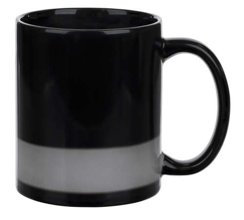 Кружка-хамелеон On Display, глянцевая, черная