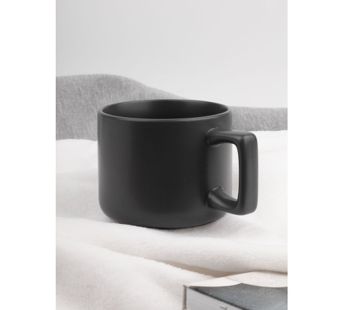 Чашка Jumbo в коробке матовая, темно-серая