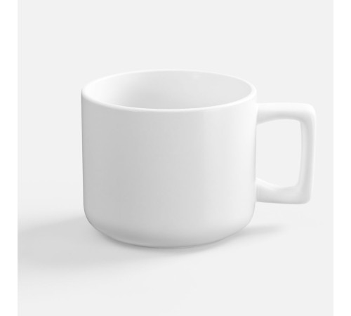 Чашка Jumbo в коробке матовая, белая