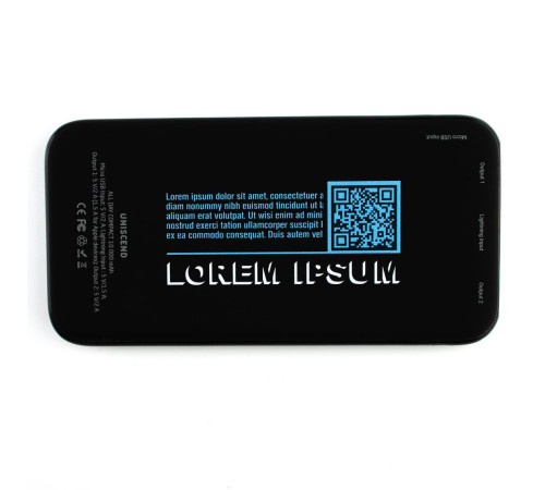 Аккумулятор Uniscend All Day Type-C 10000 мAч, черный