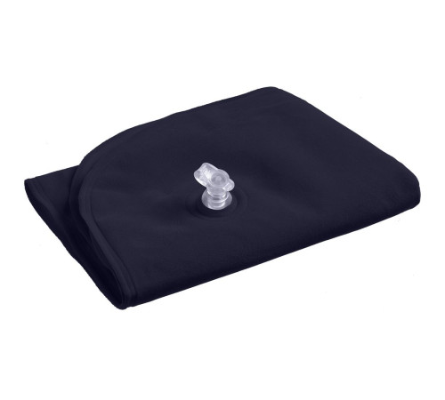Надувная подушка под шею в чехле Sleep, темно-синяя
