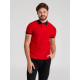 Рубашка поло Prince 190, красная с темно-синим