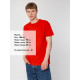 Футболка унисекс T-Bolka 160, красная