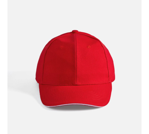 Бейсболка Buffalo, красная с белым