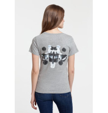 Футболка женская «Подсознательность», серый меланж