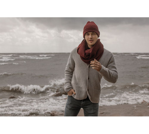 Снуд Brugge, бордовый