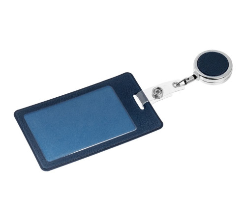 Чехол для пропуска с ретрактором Devon, синий