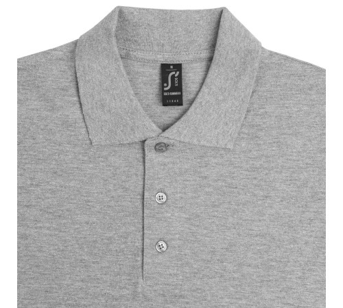 Рубашка поло мужская Summer 170, серый меланж