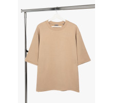 Футболка оверсайз унисекс Kosmos 2.0, бежевая