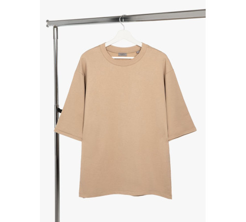 Футболка оверсайз унисекс Kosmos 2.0, бежевая