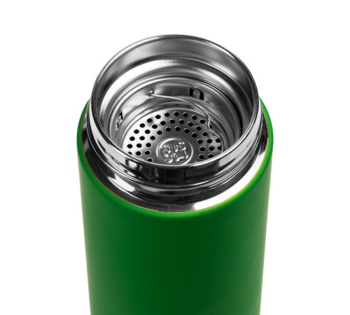 Термос с ситечком Percola, зеленый