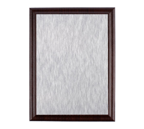 Плакетка Plaque, малая, вишня с серебристой пластиной