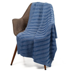 Плед Locus Solus, синий с голубым