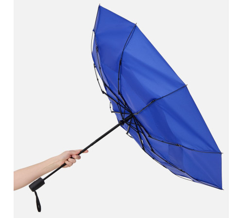 Складной зонт Dome Double с двойным куполом, синий