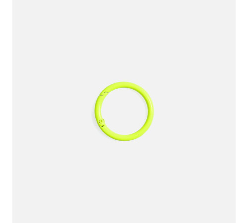 Карабин-кольцо Claus, L, желтый неон