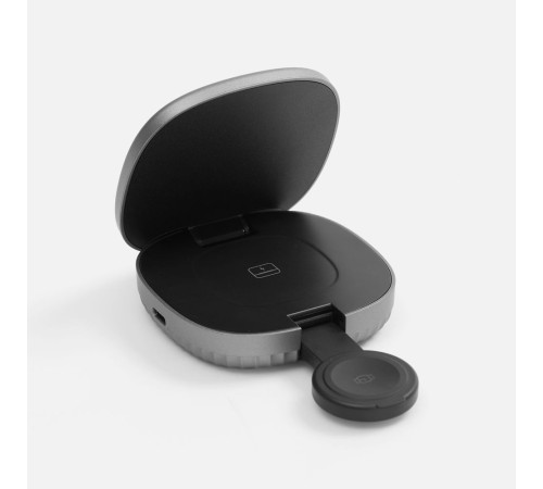 Складная станция беспроводной зарядки flowPad, серая