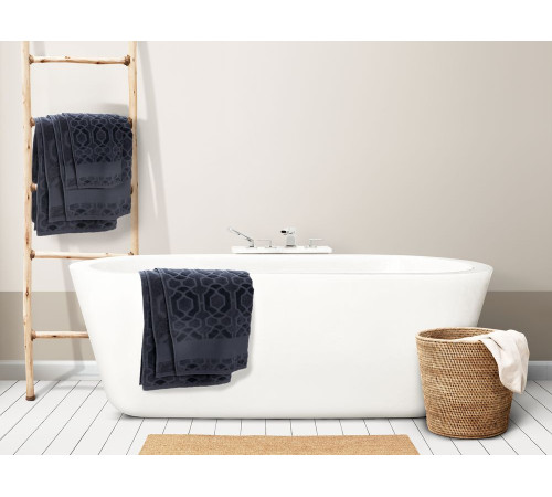 Полотенце Velin, большое, темно-серое